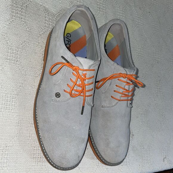 G/Fore Men’s Golf Shoes Size 11.5 M Gray Suede Leather Athleisure Activewear main image 4